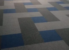 Proyek Kantor Industri Karawang Jakarta Karpet Tile Bravo Total Pemasangan  200 M2