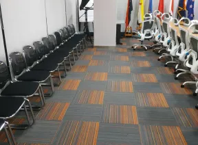 Proyek Pemerintah Jakarta Pusat Karpet Tile Colorspace Total Pemasangan  350 M2